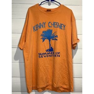 Kenny Chesney Summer of 17 Melon Tee T-Shirt with Turquoise, Sz XL
